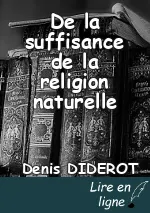 De la suffisance de la religion naturelle
