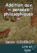 Addition aux « pensées philosophiques »
