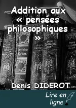Addition aux « pensées philosophiques »