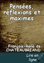 Pensées, réflexions et maximes