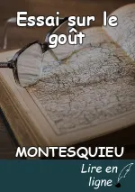  Essai sur le goût